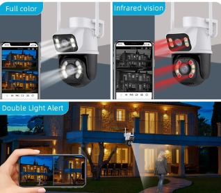 99e781c2-fbfe-4e4c-aeea-1522cb445bea WiFi PTZ CCTV 8MP Night Vision Color Camera ICSEE App
