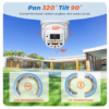 10MP Wifi PTZ Camera Outdoor Dual Lens 5X Digital Zoom