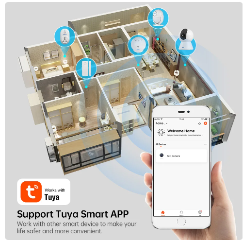 KERUI 3MP Tuya Smart Mini WiFi IP Camera