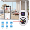 6MP HD Dual Screen AI Wifi Surveillance PTZ Camera