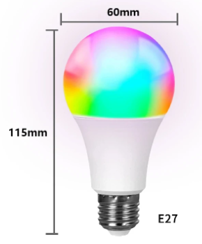 Tuya RGB LED Bulb E27 APP Control Dimmable Light