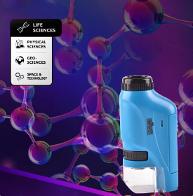 Handheld  Battery Powered  With LED Light Kids Science Microscope