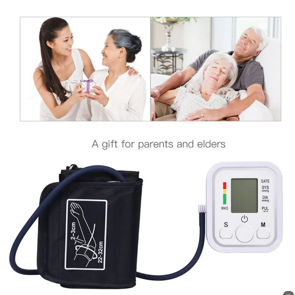 Automatic Electronic Blood Pressure Monitor (USB/Battery)