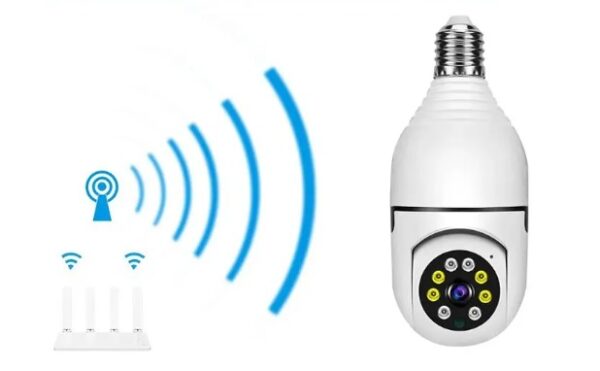 1080P Wifi Bulb Rotating Camera