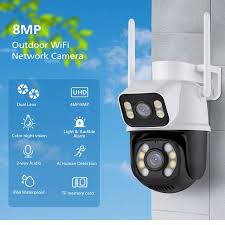 images (1) WiFi PTZ CCTV 8MP Night Vision Color Camera ICSEE App