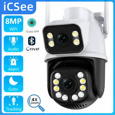 images (2) WiFi PTZ CCTV 8MP Night Vision Color Camera ICSEE App