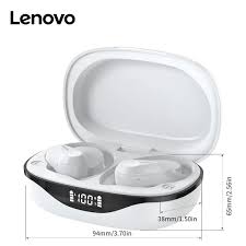 images (4) Lenovo LP75 TWS Bluetooth 5.3 Earbuds (White Color)