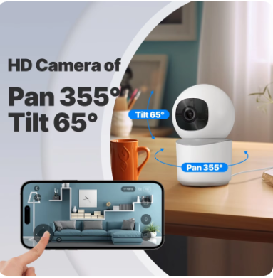 3MP MOES Tuya WiFi Camera Support Onvif - ICSEE App