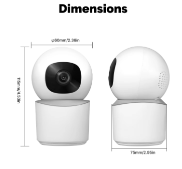 3MP MOES Tuya WiFi Camera Support Onvif - ICSEE App