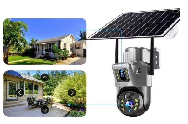 12MP 3 Lens 6K 4G Solar IP Camera V380 App