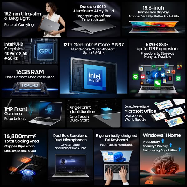 471811474_987071333453445_8650435790999299904_n Blackview AceBook 8 15.6″ Intel N97 16GB RAM 512GB SSD