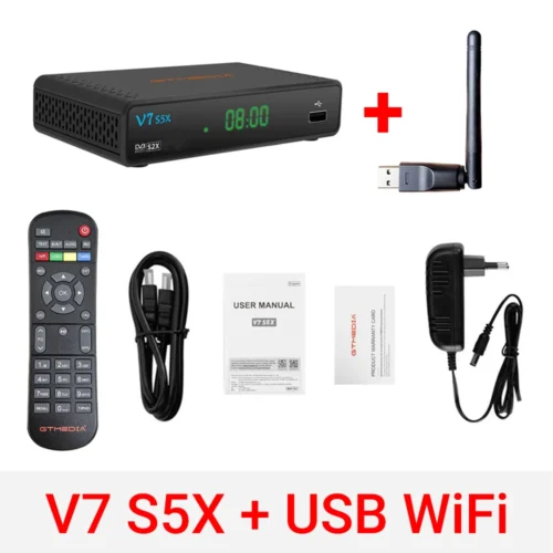 GTmedia-V7-S5X-V7S5X-Support-DVB-S-S2-S2X-H-265-AVS-Auto-Roll-Full-PowerVu GTmedia V7 S5X H.265 satellite TV Receiver