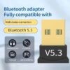 USB Bluetooth 5.3 Adapter Wireless Bluetooth Dongle for PC Laptop