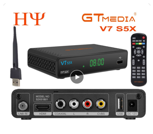 GTmedia V7 S5X H.265 satellite TV Receiver