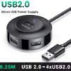 Ugreen USB HUB 4 Port USB 2.0 Splitter Switch