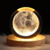 USB Night Light LED Crystal Ball Table Lamp 3D