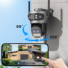 15MP  Four Lens Wifi Camera Outdoor - O KAM Pro App