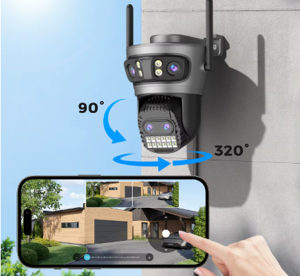 15MP  Four Lens Wifi Camera Outdoor - O KAM Pro App