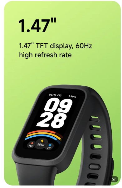 Screenshot 20r25-02-04 184314 Xiaomi Smart Band 9 Active Global Version 1.47'' TFT