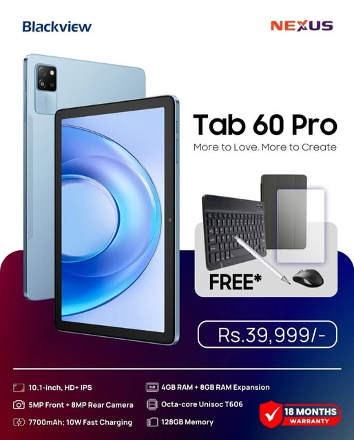 Blackview Tab 60 Pro 4GB 128GB 10” Tablet
