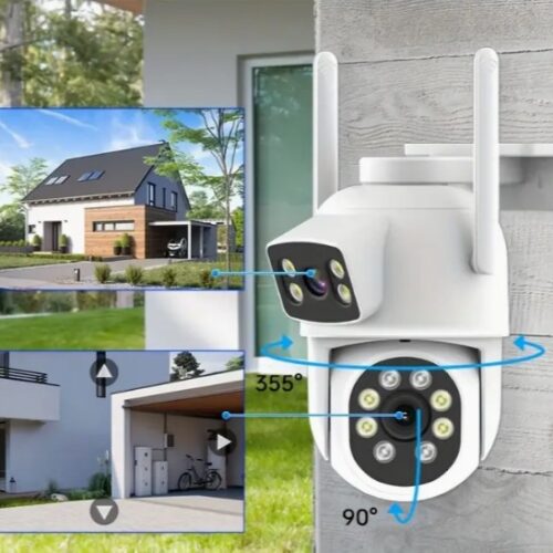 4MP Dual-Lens WIFI PTZ Camera Dual Audio - Yoose App