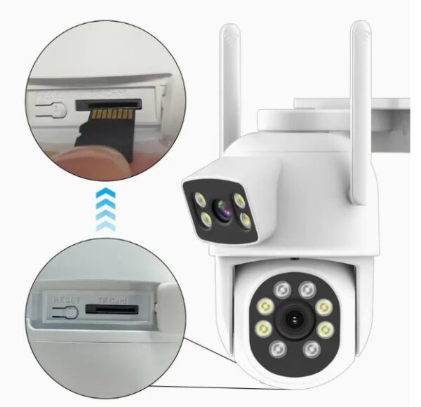 4MP Dual-Lens WIFI PTZ Camera Dual Audio - Yoose App