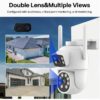 4MP Dual-Lens WIFI PTZ Camera Dual Audio - Yoose App