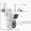 4MP Dual-Lens WIFI PTZ Camera Dual Audio - Yoose App