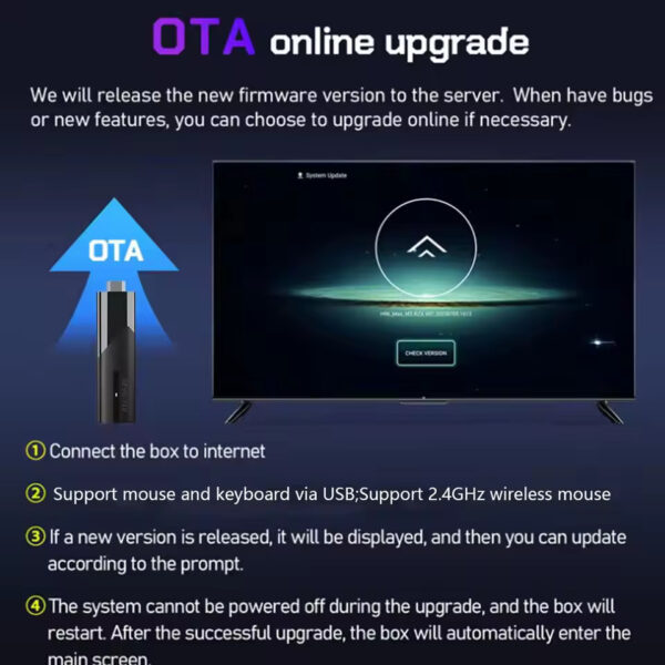 M98 Y9 TV Stick Android 13 Smart TV