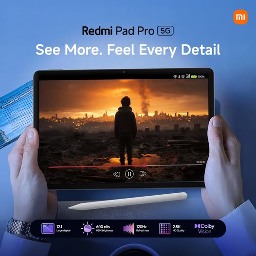 Redmi Pad Pro 5G 8GB 256GB ( 1 Year Genxt Warranty)