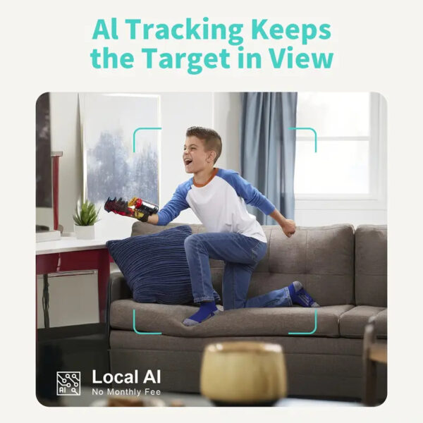 Alaga 360° Panoramic Indoor Security Camera AI Tracking Baby Monitoring