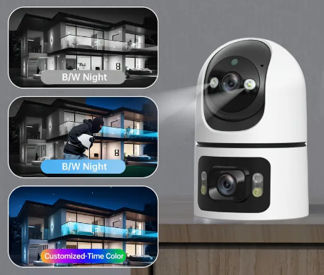 4MP Dual-Lens WIFI PTZ AI Tracking Camera Yoose App