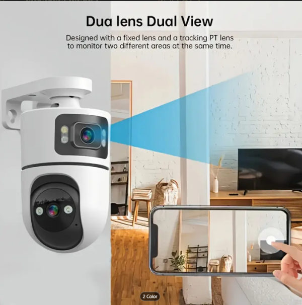 4MP Dual-Lens WIFI PTZ AI Tracking Camera Yoose App