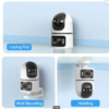4MP Dual-Lens WIFI PTZ AI Tracking Camera Yoose App