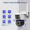 4MP Dual Lens WIFI PTZ Night Vision Security Camera - Yoose App