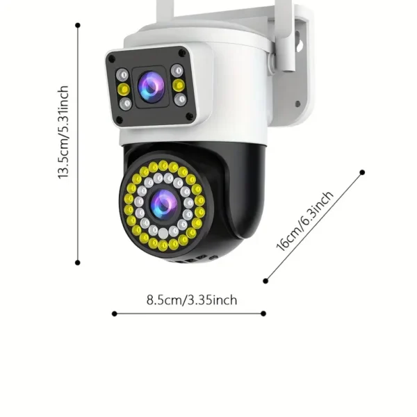 4MP Dual Lens WIFI PTZ Night Vision Security Camera - Yoose App