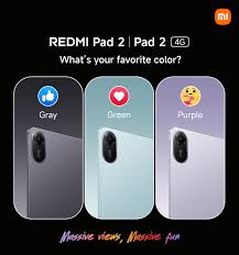 images (1) Redmi Pad 2 4G 8GB 256GB (1 Year Genxt Warranty)