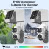 8MP 4G Solar Battery Camera PTZ Human Detection CCTV