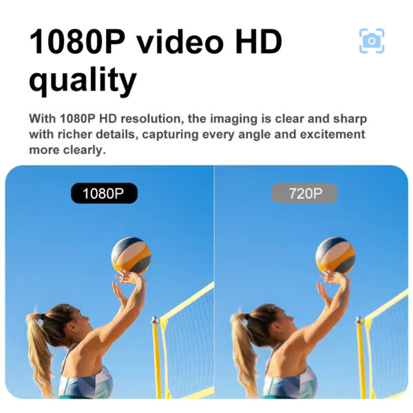 4 WiFi Action Security Camera 1080P 2.4G Smart Home Camera