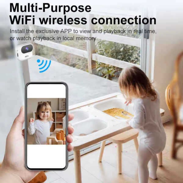 5 WiFi Action Security Camera 1080P 2.4G Smart Home Camera